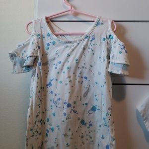 Justice cold shoulder girls top